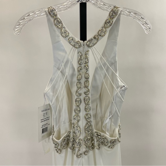 NWT Sherri Hill Beaded Gown - Picture 9 of 16